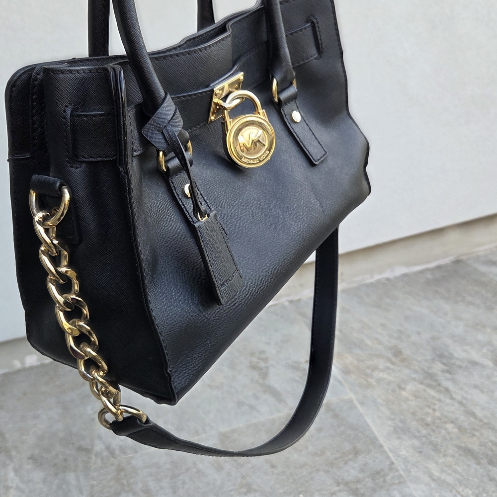Michael Kors Black Leather Handbag